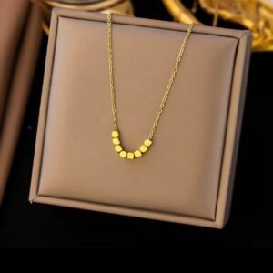 Minimalist Cube Station Necklace