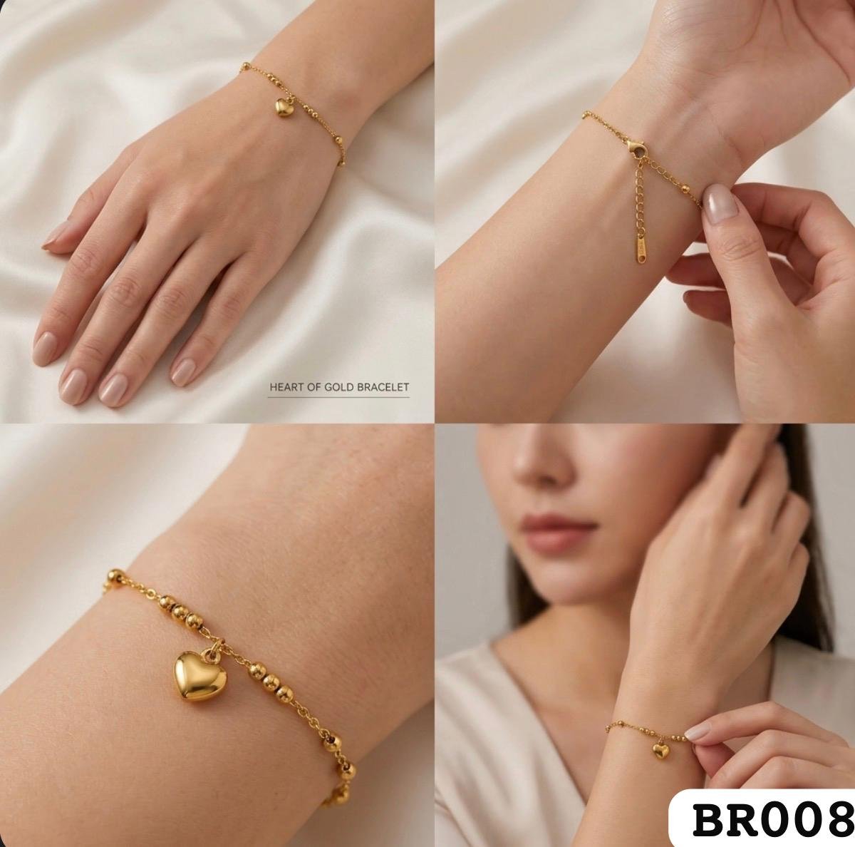 Heart of gold bracelet