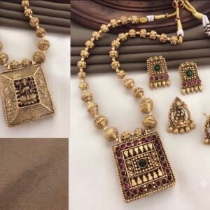 Reversible Temple Jewelry Pendant Set