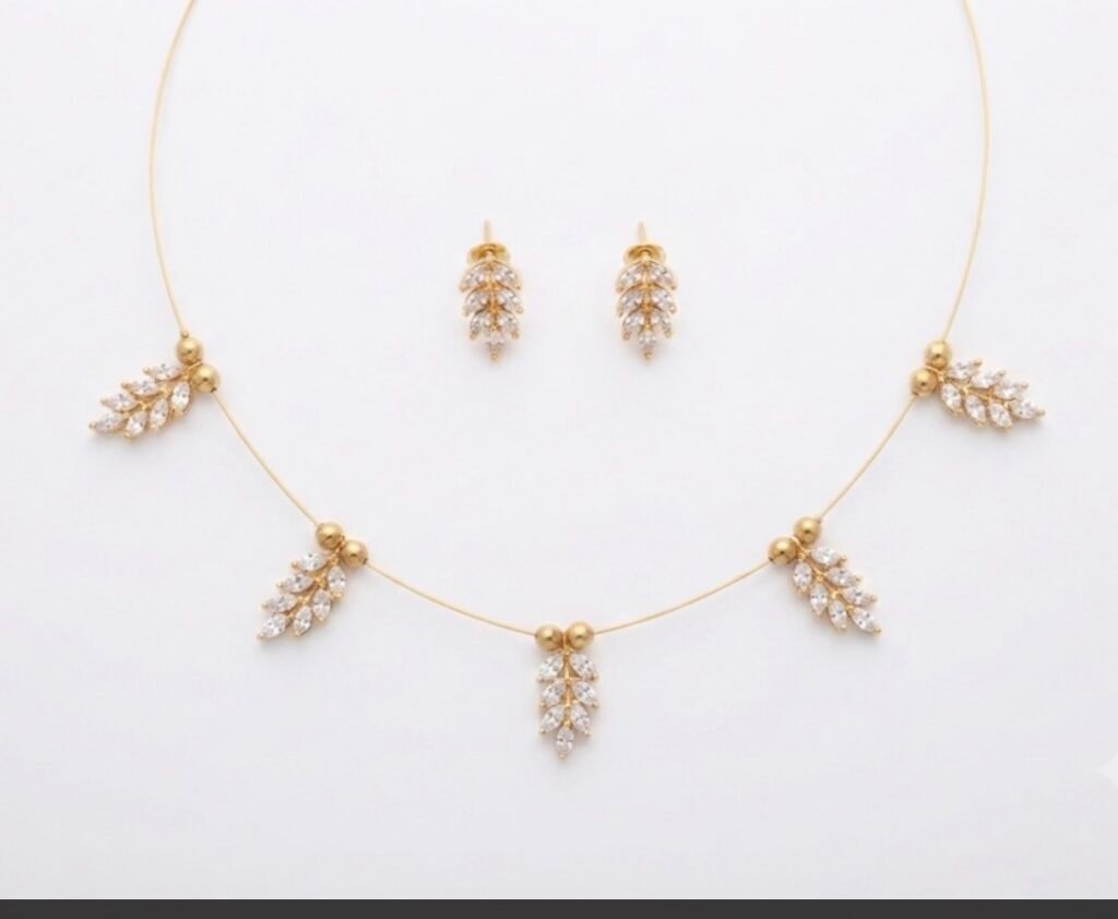 Radiant Leaf-Inspired Zirconia Set