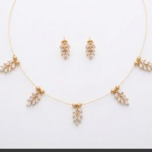 Radiant Leaf-Inspired Zirconia Set