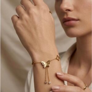 Whimsical Butterfly Charm Bracelet