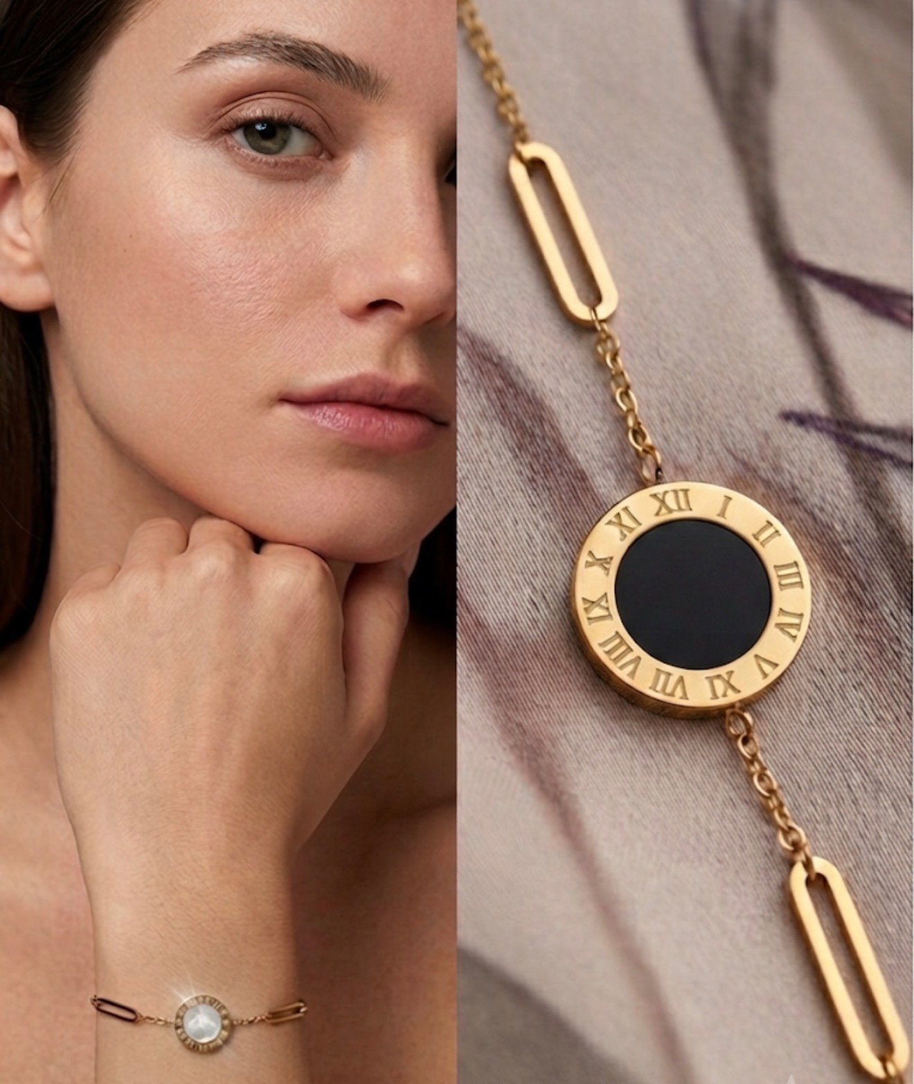 Timeless Reversible Roman Numeral Bracelet
