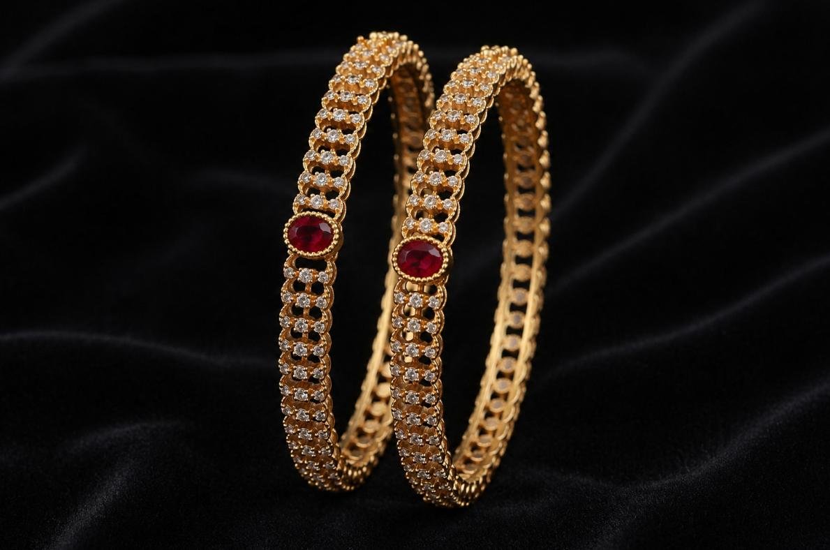 Rajputana Multi-Gem Bangle(size2.6)