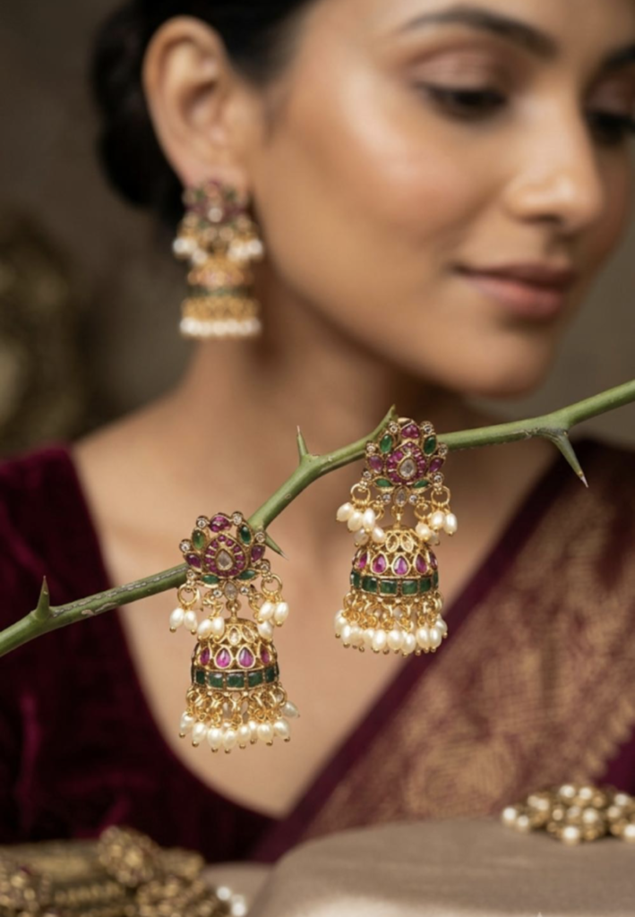 The Navarathna Jhumka