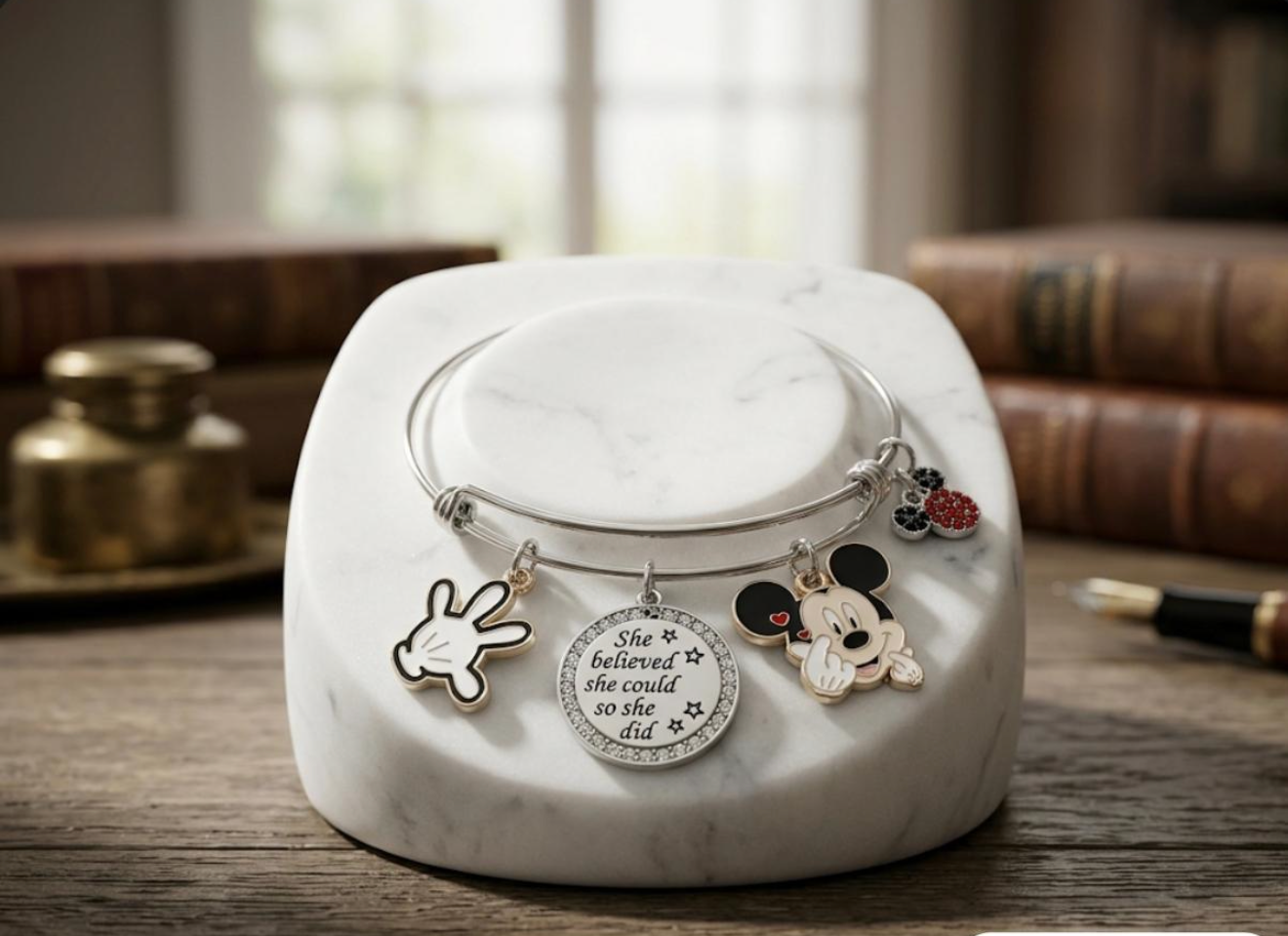Inspirational Charm Bangle